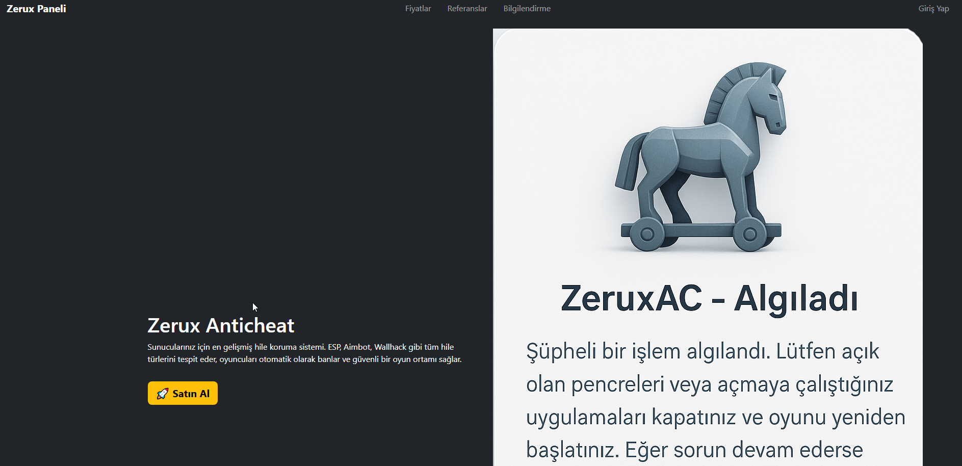 Zerux Anticheat Önizleme